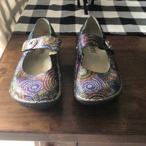 Fun multicolor Mary Janes